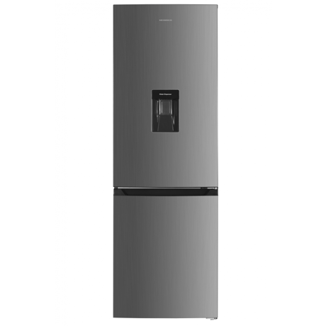 Combina frigorifica Heinner HCNF-HM291XWDE++, No Frost, Clasa energetica E, Capacitate totala: 291L, Dozator de apa, Lumina LED, H 186 cm, Inox