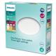 Plafoniera LED Philips Cavanal, 12W, 1200 lm, 3 trepte de intensitate, lumina calda (2700K), IP44, 25cm, Alb