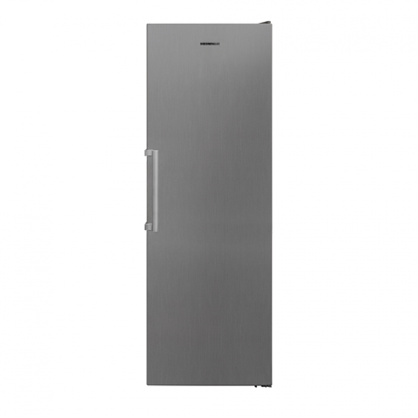 Frigider cu o usa Heinner HF-V401NFXE++, Full No frost, Clasa energetica: E, Capacitate totala: 389L, Control electronic, Lumina LED, Functie Super racire, Inox