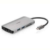 Hub USB DLINK DUB-M810, 8 porturi 3.0, gri