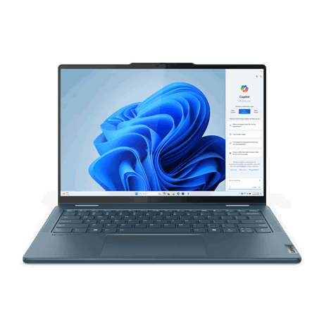 Laptop Lenovo Yoga 7 2-in-1 14IML9, 14" WUXGA (1920x1200) OLED 400nits Glossy / Anti-fingerprint, 100% DCI-P3, 60Hz, Dolby Vision®, TÜV Low Blue Light, DisplayHDR™ True Black 500, Glass, Touch, Intel® Core™ Ultra 7 155H, 16C (6P + 8E + 2LPE) / 22T, Max Turbo up to 4.8GHz, 24MB, video Integrated