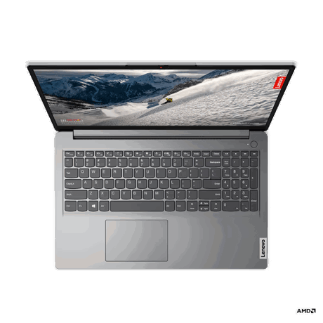 Laptop Lenovo IdeaPad 1 15ALC7, 15.6" FHD (1920x1080) TN 220nits Anti-glare, AMD Ryzen™ 7 5700U (8C / 16T, 1.8 / 4.3GHz, 4MB L2 / 8MB L3), video Integrated AMD Radeon™ Graphics, RAM 8GB Soldered DDR4-3200 + 8GB SO-DIMM DDR4-3200, One memory soldered to systemboard, one DDR4 SO-DIMM slot