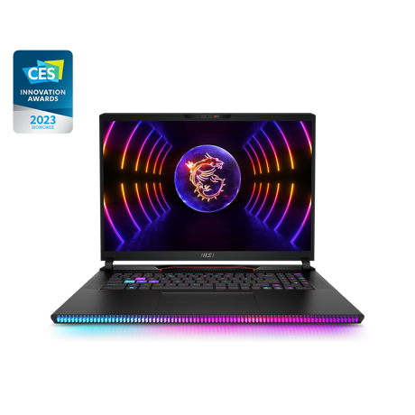 Laptop MSI Gaming Raider GE78 HX 13VH, 17" 16:10 QHD+(2560 x 1600), 240Hz, 100% DCI-P3, IPS-level panel, Raptor Lake i9-13950HX Processor 36M Cache, up to 5.50 GHz + Intel HM770, video dedicat NVIDIA GeForce RTX 4080 Laptop GPU 12GB GDDR6, RAM DDR5 32GB*2, SSD 4TB (2TB*2) NVMe PCIe Gen4x4 SSD, no