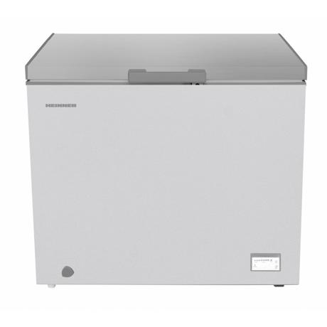 Lada frigorifica Heinner HCF-HM246CSE++, compresor Inverter, clasa energetica: E, capacitate totala: 246L, convertibila frigider/congelator, rezistenta la frig, control electronic, lumina LED, Alb