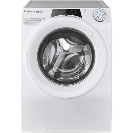 Masina de Spalat Candy RO 1284DWMT/1-S RapidO, 8kg, 1200,  A, BPM, MPS, 4D, WiFi+BT, Steam, White+White+white ring