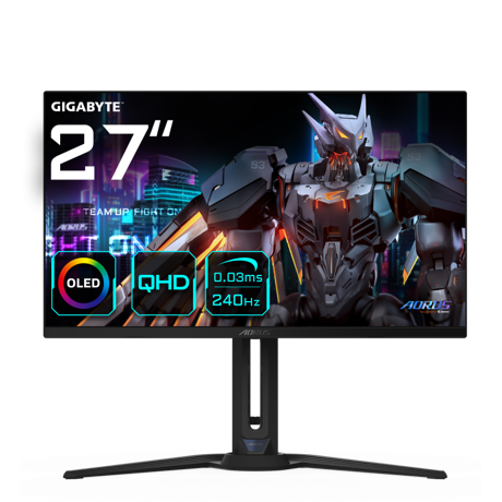 Gigabyte monitor gaming 29", display 590.42 x 333.72 mm, Anti- reflection, Rezolutie:  2560 x 1440(QHD, Luminozitate: 250 cd/m2(TYP), Contrast: 1500000:1, Unghi vizualizare: 178°(H)/178°(V), timp raspuns: 0.03ms GTG, rata refresh: 240Hz, Interfata: 2 x HDMI, 1 x Display port, 1 x USB-C, 2 x USB 3.0