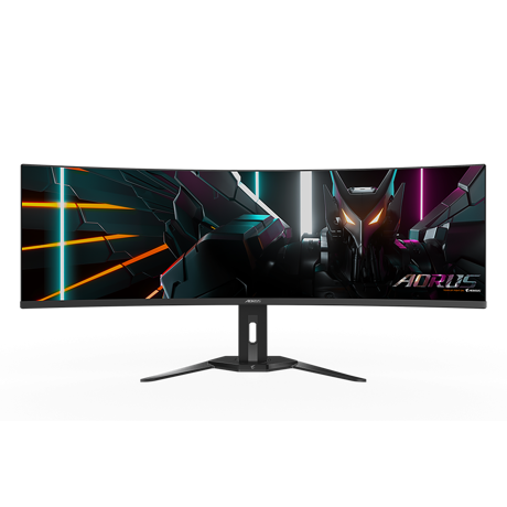 Gigabyte monitor gaming 49", display 1,196.7 x 339.2 mm, Backlight Edge, Anti-glare, Rezolutie:  5120 x 1440(DQHD, Luminozitate: 250 cd/m2(TYP), Contrast: 1500000:1, Unghi vizualizare: 178°(H)/178°(V), timp raspuns: 0.03ms GTG, rata refresh: 144Hz, Interfata: 2 x HDMI, 1 x Display port, 1 x USB-C, 2