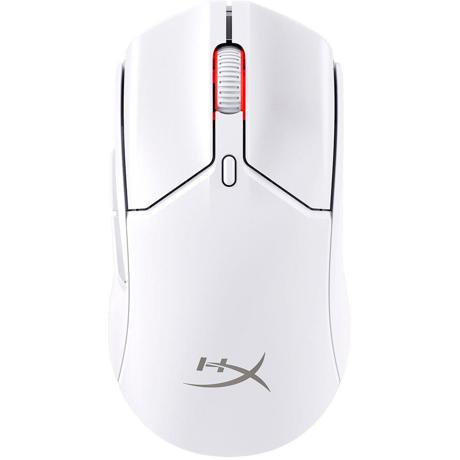 Mouse HyperX Pulsefire Haste Core 2 Wireless, rezolutie maxima 12000 DPI, conectivitate 2.4GHz Wireless / Bluetooth 5.2, polling rate pana la 1000 Hz, durata de viata baterie pana la 100 de ore in modul 2.4GHz highspeed, si pana la 200 de ore in modul Bluetooth 5.2, alb