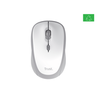 Mouse wireless Trust Yvi, rezolutie maxima 1600 DPI, alb