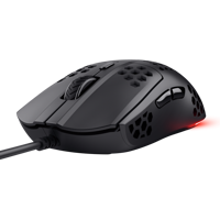 Mouse Trust GXT 928 Helox cu fir, optic, rezolutie meaxima 6400 DPI, negru