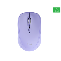 Mouse wireless Trust Yvi, rezolutie maxima 1600 DPI, violet