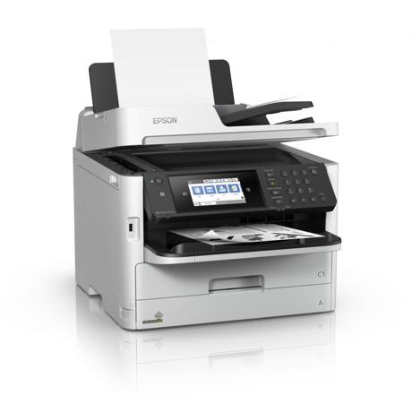 Multifunctional inkjet Mono  WorkForce Pro WF-M5799DWF, dimensiune A4 (Printare,Copiere, Scanare, Fax), duplex, viteza 34ppm alb-negru,rezolutie 1200 x 2400 dpi, Limbaje de printare:PCL6, PostScript 3, ESC/P-R, PDF 1.7, PCL5e, alimentare hartie standard 330 coli, 1  sertar x 250 coli