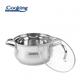 SEMIOALA INOX+CAPAC, 22 X 12.5 CM, 4.7 L, AMIRA, COOKING BY HEINNER