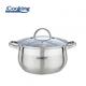 SEMIOALA INOX+CAPAC, 24 X 13.5 CM, 6.1 L, AMIRA, COOKING BY HEINNER