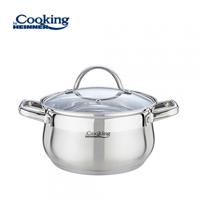 SEMIOALA INOX+CAPAC, 22 X 12.5 CM, 4.7 L, AMIRA, COOKING BY HEINNER