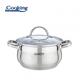 SEMIOALA INOX+CAPAC, 22 X 12.5 CM, 4.7 L, AMIRA, COOKING BY HEINNER