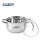 SEMIOALA INOX+CAPAC, 24 X 13.5 CM, 6.1 L, AMIRA, COOKING BY HEINNER