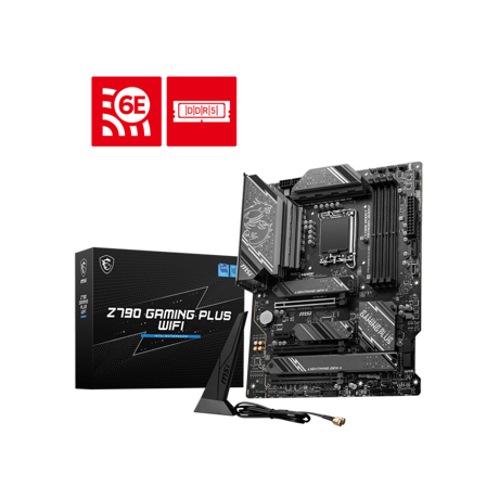 Placa de baza MSI Z790 GAMING PLUS WIFI LGA 1700, 4x DDR5, 1x HDMI 1x DP, 3x PCIE x16 1x PCIE 1x, 4x M.2, ATX