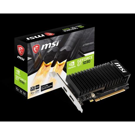 Placa video MSI GeForce GT 1030 2GHD4 LP OC, 2GB, DDR4, 64-bit