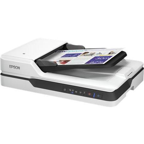 Scanner Epson DS-1660W, dimensiune A4, tip flatbed, viteza scanare: 25 ppm alb-negru si color, rezolutie optica 600x600dpi, ADF 50 pagini, duplex,fiabilitate ciclu de lucru zilnic 1.500 Pagini, formate ieşire, Scanare către JPEG, Scanare către TIFF, Scanare către multi TIFF, Scanare către PSF