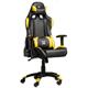 Scaun gaming X by Serioux, Torin, ajustabil, piele sintetica, piston pe gaz, manere reglabile, baza stea cu 5 picioare, greutate maxima admisa 150Kg, perne detasabile, negru si galben