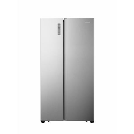 Frigider side by side Heinner HSBS-HS519NFXE++, Full No Frost, Multi Air-Flow,  Compresor Inverter, Clasa energetica: E, Display LED cu control touch, Capacitate totala: 519L, lumina LED, Inox