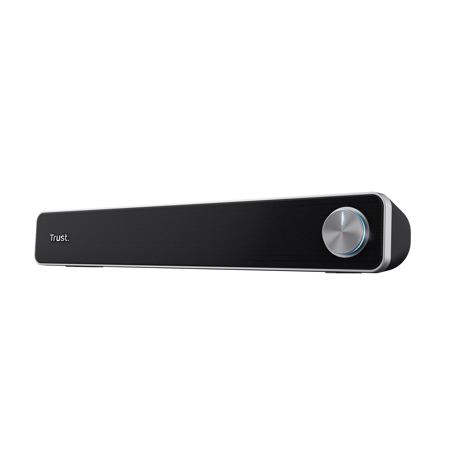 Soundbar Trust Arys, putere maxima iesire 12W, freventa raspuns 100 Hz - 20.000 Hz, negru