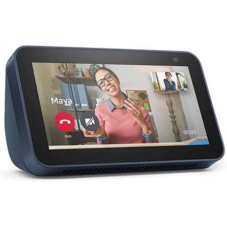 Boxa inteligenta Amazon Echo Show 5 (2nd Gen), 5.5" Touch Screen, Camera 2 MP, Wi-Fi, Bluetooth, albastru