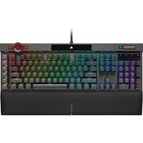 CORSAIR K100 RGB OPTICAL-MECHANICAL, negru  Full Key (NKRO) with 100% Anti-Ghosting Supported in iCUE Profiles up to 200 depending on complexity Wired Connectivity 2x USB 3.0 or 3.1 Type-A Key Switches CORSAIR OPX Optical- Mechanical