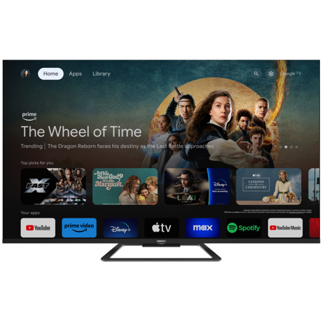 QLED TV HORIZON 4K-GTV 43HQ8590U/D, 43" QLED, 4K Ultra HD (2160p), Dolby Vision HDR / HDR10 / HLG, Digital TV-Tuner DVB- S2/T2/C, CME 800Hz, Googlecast + Google Assistant + BT, Contrast 3000:1, 350 cd/m2,1x LAN (RJ45), 1x CI+, 4x HDMI (v2.0), 2x USB v(2.0), 1x USB (v3.0),1x AV IN(Mini), 1x AUX, 1x