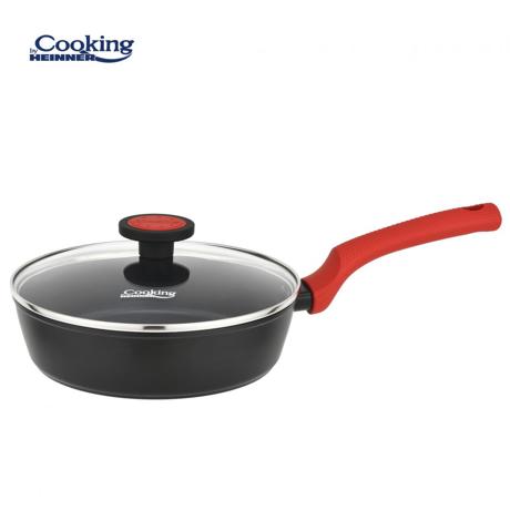 TIGAIE ALUMINIU FORJAT + CAPAC 24X6.5 CM, REDMOON, COOKING BY HEINNER