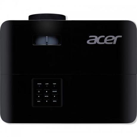 Videoproiector Acer X129H, XGA 1024* 768, up to WUXGA 1920* 1200, 4.800 lumeni/ 3840 lumeni ecomode, 4:3/ 16:9, 20.000:1, dimensiune maxima imagine 300", distanta maxima de proiectie 11.8 m, boxa 3W, lampa 6.000 ore/ 15.000 ore exteme eco, 27 dB, 2.8 kg, D-sub, HDMI, PC audio in/ out, Composite