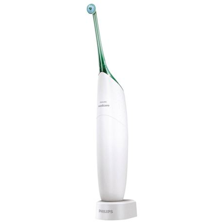 Irigator bucal Philips Sonicare AirFloss HX8211/02, 1 cap, Mâner ergonomic, Alb/verde