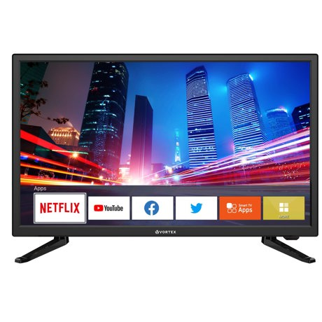 Televizor LED Vortex V24E19DS, 61 cm,Rezolutie HD, Smart TV, CI+, Wi-Fi, HDMI, Negru