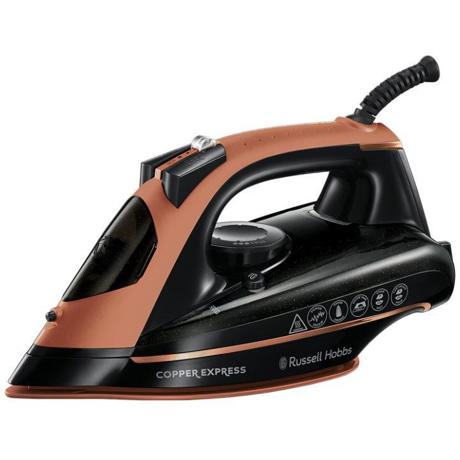 Fier de calcat Russell Hobbs 23975-56 Copper Express, Talpa cupru, 2600 W, 315 ml (Negru/Cupru)