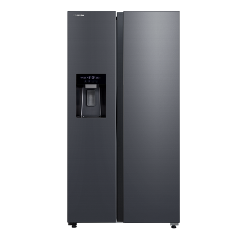 Frigider side by side Toshiba GR-RS755WI-PMJ(06), clasa energetica E, volum net total 568 litri, No Frost, Ice Maker 3 in 1, Wifi, design Morandi Gray