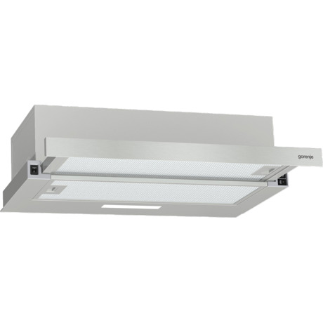 Hota incorporabila Gorenje TH60E3X, Telescopica, 350 m³/h,  67 dB(A), Iluminare LED, 3 Viteze, 60 cm, Inox