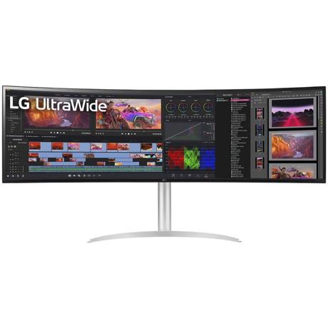 Monitor LG 49" 49WQ95C-W.AEU, Curvature: 3800R, Diagonal (inch): 49, Diagonal (cm): 124.4, Aspect ratio: 32:9, Panel: IPS, Resolution: 5120x1440, Refresh Rate: 144Hz, Response time GtG: 5ms, Brightness (max): 500 cd/m², Contrast (static) : 1000:1, Viewing angle: 178°/178°, Color Gamut Type: DCI-P3