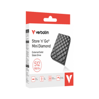 SSD portabil SNG Mini Diamond USB-C 512GB Verbatim