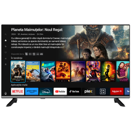 Televizor LED Smart Horizon 32HL6360H/D, 32" D-LED, HD Ready, DVB-S2/T2/C, CME 200Hz, TiVo, Contrast 1200:1, 250 cd/m2, 1xCI+, 2xHDMI (v1.4), 1xUSB (v2.0), 1x AV(Mini), 1x COAXIAL, 1x AUX, 1x LAN(RJ45), USB Player (AVI, MKV, H.265/HEVC, JPEG), Dolby Audio, HDR10, DTS HD, Hotel TV Mode (Passive), VESA 75 x