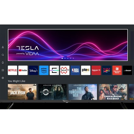 Televizor LED Tesla Smart 43M335BFS, 109 cm, FHD, VIDAA OS, Clasa F, Frameless, Negru