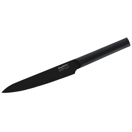 Cutit de transat Kuro, 19cm, Otel crom, Negru