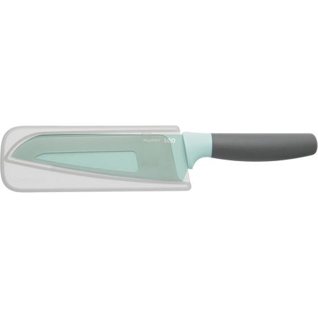 Cutit Santoku, 17cm, Otel, Verde