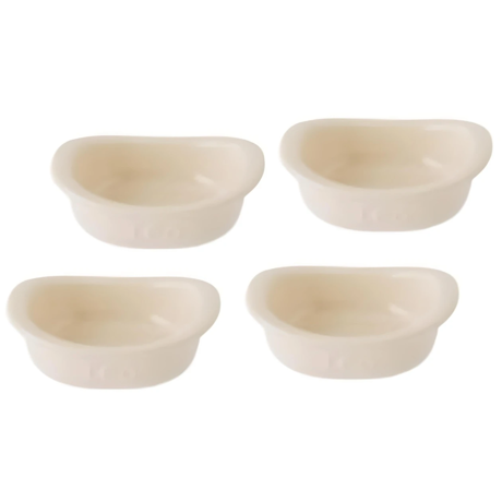 Set de 4 bucăți Ramekin pătrat pentru cremă de zahar ars, sufleuri etc…. 