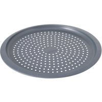 Tava perforata pentru pizza, 32cm, 1L, Otel carbon, Gri