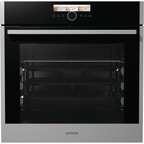 Cuptor incorporabil Gorenje BOP798S54X, Electric, Multifunctional, 71 L, Clasa A+, Pyrolytic, Control electronic, Display Digital, Programe automate, Negru