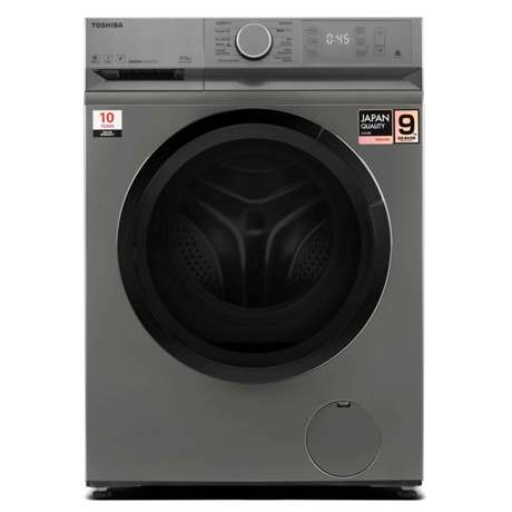 Masina de spalat Toshiba TW-BL100A4SK, incarcare frontala, 9kg, 1400 rotati, 12 programe, display, Ultra Fine Bubble, Steam Wash, functie Wi-Fi, culoare Dark Silver